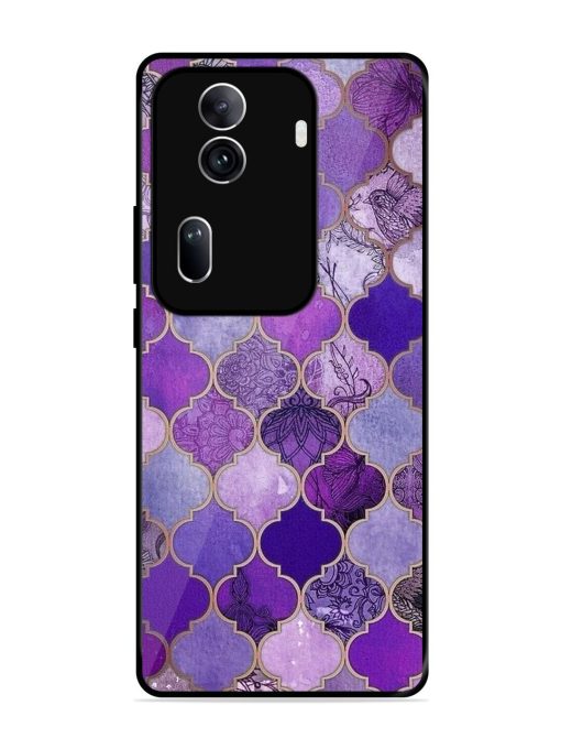 Purple Mosaic Magic Glossy Soft Edge Case for Oppo Reno 11 Pro (5G)