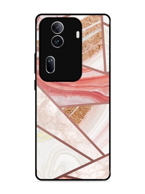 Rosy Mosaic Glossy Soft Edge Case for Oppo Reno 11 Pro (5G) Chachhi