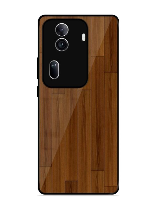 Warm Woodgrain Glossy Soft Edge Case for Oppo Reno 11 Pro (5G)