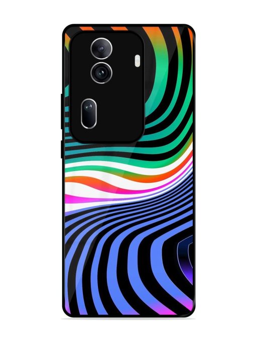 Psychedelic Waves Glossy Soft Edge Case for Oppo Reno 11 Pro (5G)