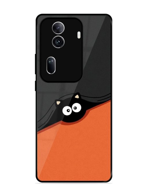 Peek-A-Boo Kitty Glossy Soft Edge Case for Oppo Reno 11 Pro (5G) Chachhi