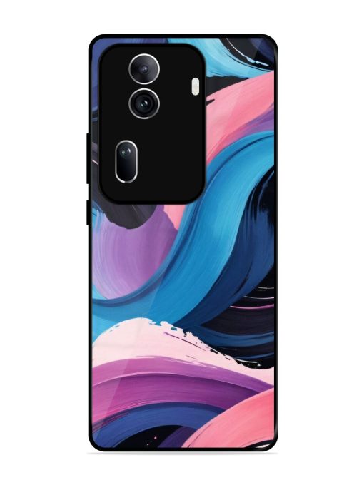 Whimsical Waves Glossy Soft Edge Case for Oppo Reno 11 Pro (5G) Chachhi