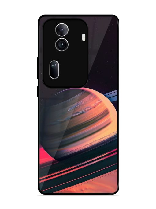 Neon Saturn Glossy Soft Edge Case for Oppo Reno 11 Pro (5G)