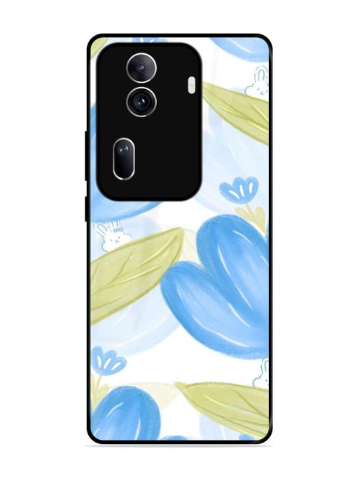 Bunny'S Blue Garden Glossy Soft Edge Case for Oppo Reno 11 Pro (5G) Chachhi