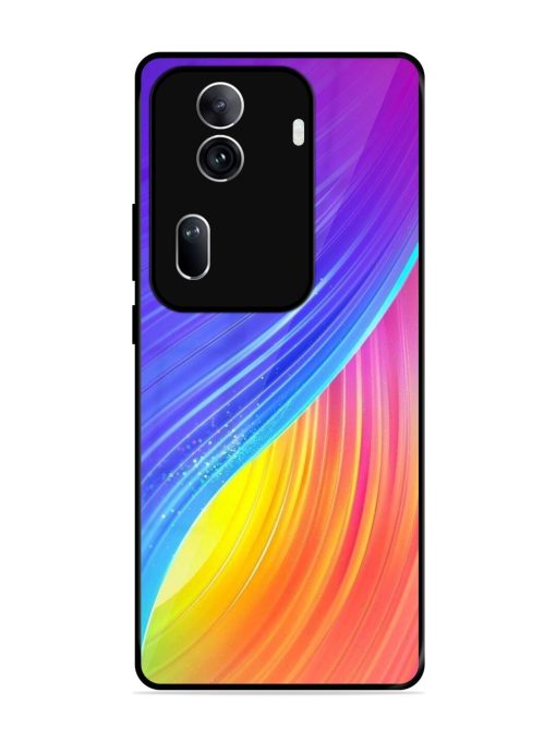 Neon Swirl Glossy Soft Edge Case for Oppo Reno 11 Pro (5G) Chachhi