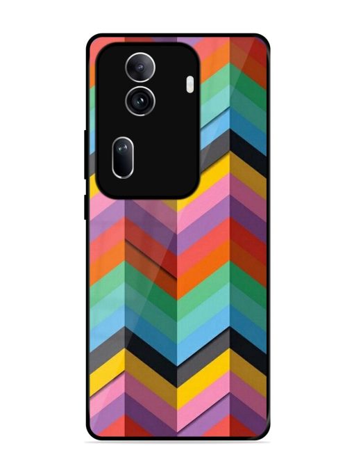 Colorful Zigzag Glossy Soft Edge Case for Oppo Reno 11 Pro (5G) Chachhi