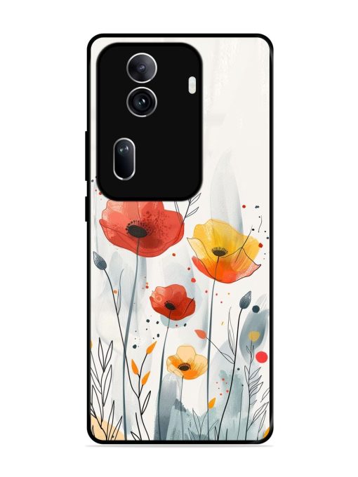 Poppy Fields Glossy Soft Edge Case for Oppo Reno 11 Pro (5G)