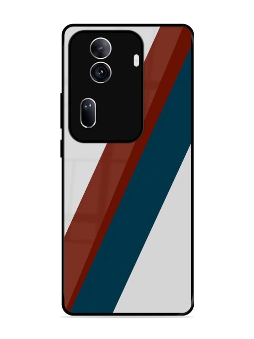 Slanted Stripes Glossy Soft Edge Case for Oppo Reno 11 Pro (5G) Chachhi