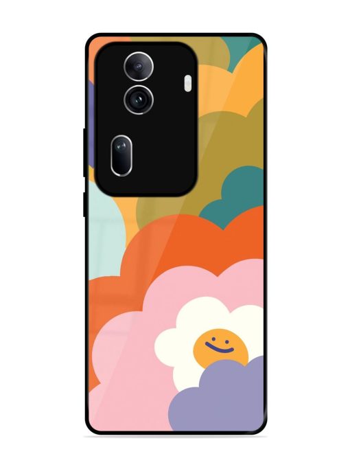 Happy Flower Power Glossy Soft Edge Case for Oppo Reno 11 Pro (5G)
