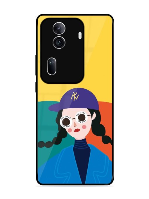 Starry-Eyed Girl Glossy Soft Edge Case for Oppo Reno 11 Pro (5G)
