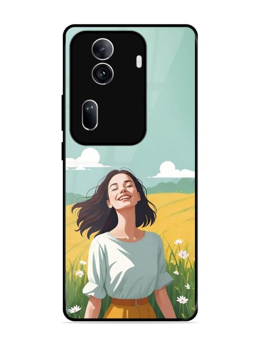 Girl Graffiti Glossy Soft Edge Case for Oppo Reno 11 Pro (5G)