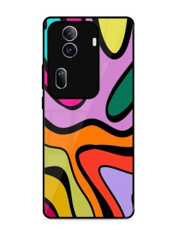 Groovy Swirls Glossy Soft Edge Case for Oppo Reno 11 Pro (5G)
