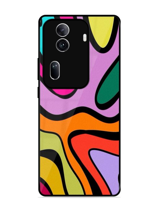 Groovy Swirls Glossy Soft Edge Case for Oppo Reno 11 Pro (5G)