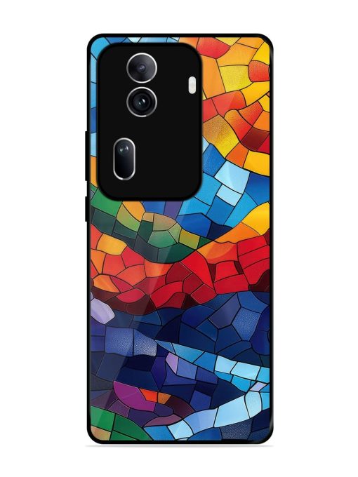 Mosaic Sunset Glossy Soft Edge Case for Oppo Reno 11 Pro (5G) Chachhi