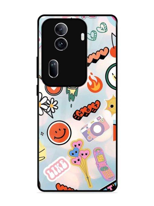 Cheerful Glossy Soft Edge Case for Oppo Reno 11 Pro (5G)