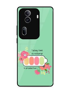 Recharge And Bloom Glossy Soft Edge Case for Oppo Reno 11 Pro (5G)
