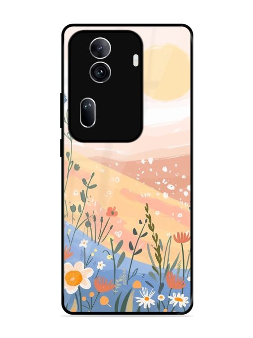 Golden Hour Blooms Glossy Soft Edge Case for Oppo Reno 11 Pro (5G) Chachhi