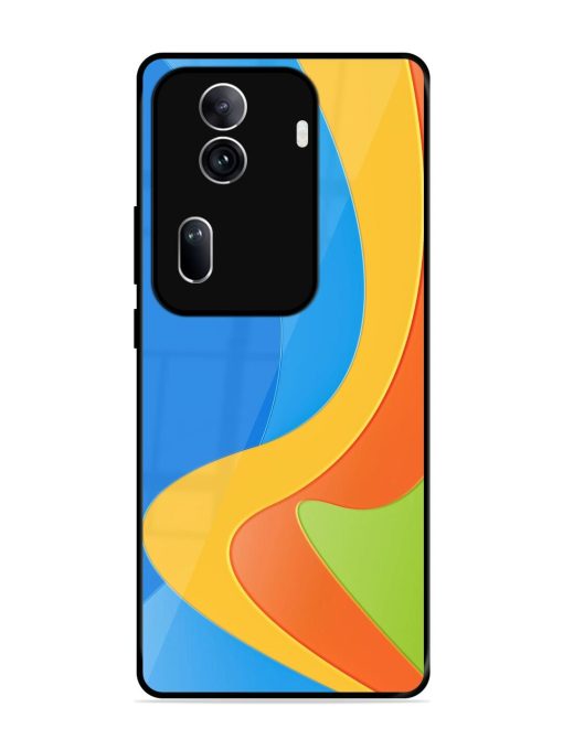 Curvy Color Cascade Glossy Soft Edge Case for Oppo Reno 11 Pro (5G) Chachhi