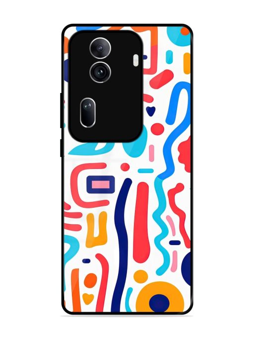 Whimsical Doodle Chaos Glossy Soft Edge Case for Oppo Reno 11 Pro (5G) Chachhi