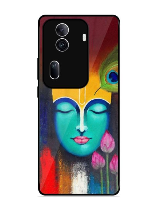 Divine Tranquility: The Face Of Krishna Glossy Soft Edge Case for Oppo Reno 11 Pro (5G) Chachhi