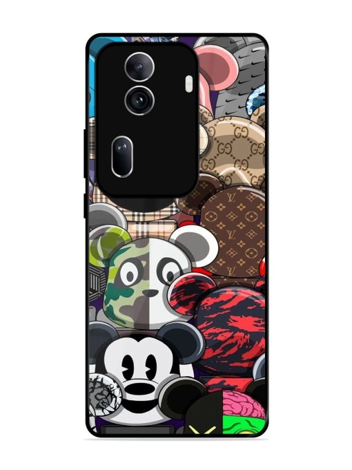 Streetwear Bearbrick Extravaganza Glossy Soft Edge Case for Oppo Reno 11 Pro (5G) Chachhi