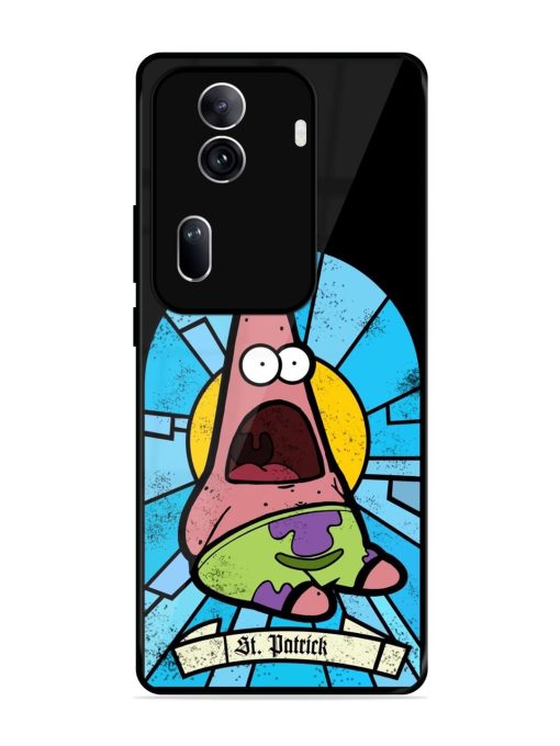 St. Patrick'S Day Stained Glass Patrick Star Glossy Soft Edge Case for Oppo Reno 11 Pro (5G) Chachhi