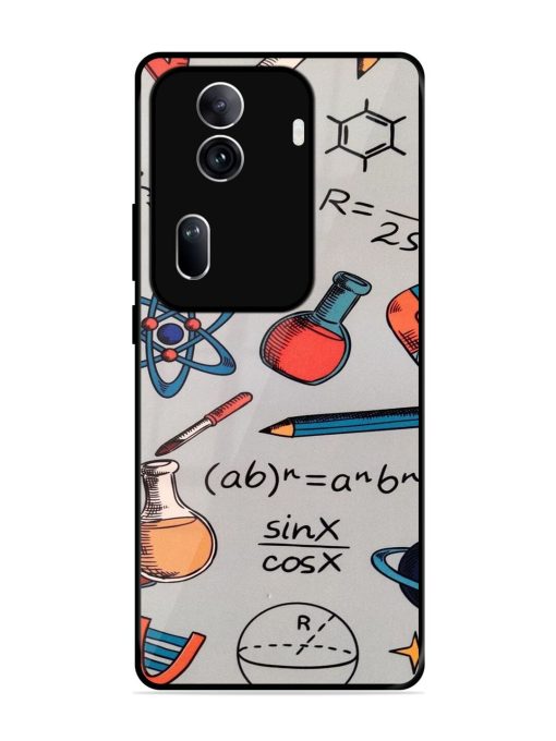 Science Doodle Delight Glossy Soft Edge Case for Oppo Reno 11 Pro (5G)