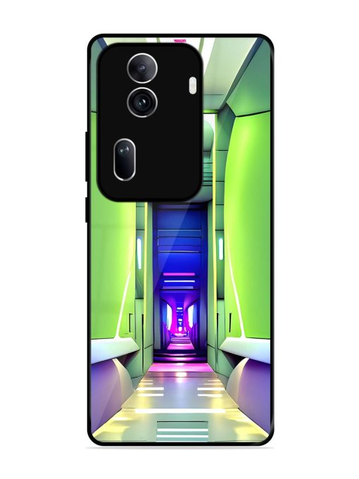 Neon Corridor Glossy Soft Edge Case for Oppo Reno 11 Pro (5G)