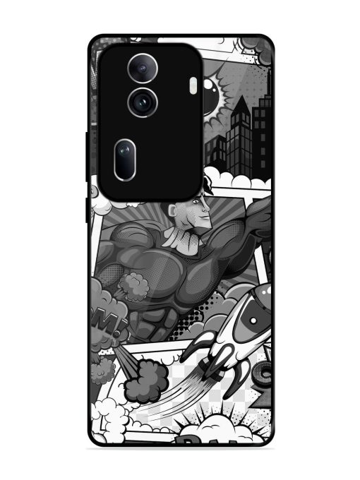 Comic Book Chaos Glossy Soft Edge Case for Oppo Reno 11 Pro (5G) Chachhi