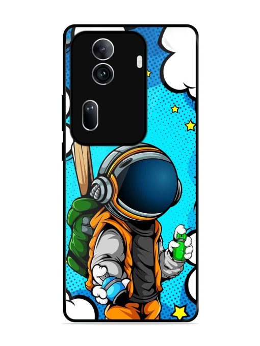 Space Graffiti Artist Glossy Soft Edge Case for Oppo Reno 11 Pro (5G)