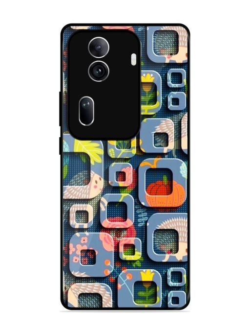 Hedgehog Hideout Glossy Soft Edge Case for Oppo Reno 11 Pro (5G)