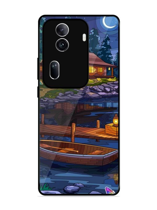 Moonlit Serenity Glossy Soft Edge Case for Oppo Reno 11 Pro (5G) Chachhi