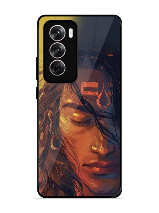 Tranquil Shiva Glossy Soft Edge Case for Oppo Reno 12 (5G) Chachhi