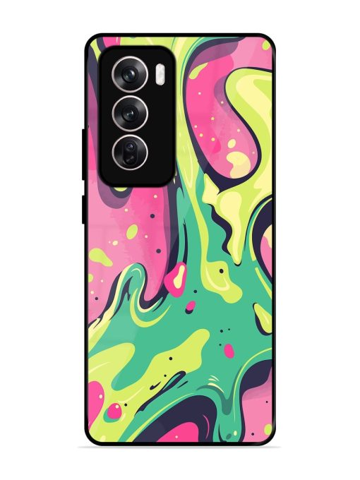 Gooey Grooves Glossy Soft Edge Case for Oppo Reno 12 (5G) Chachhi