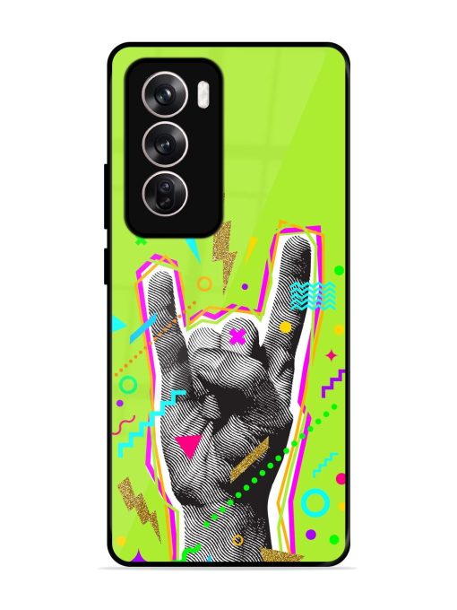 Neon Rock Glossy Soft Edge Case for Oppo Reno 12 (5G) Chachhi