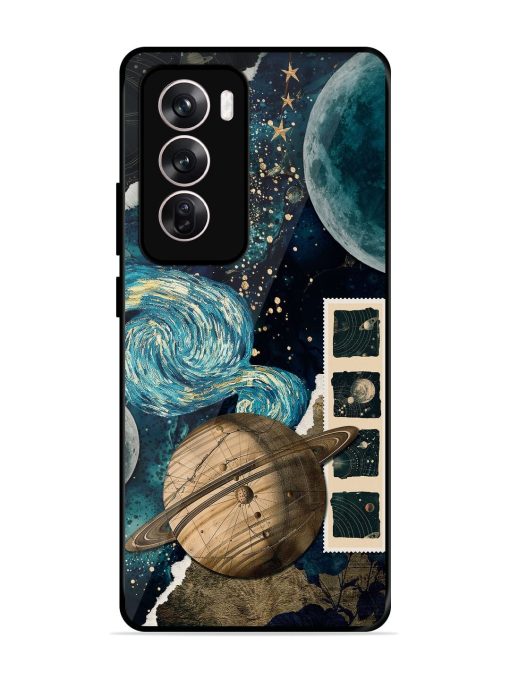 Celestial Tapestry Glossy Soft Edge Case for Oppo Reno 12 (5G) Chachhi