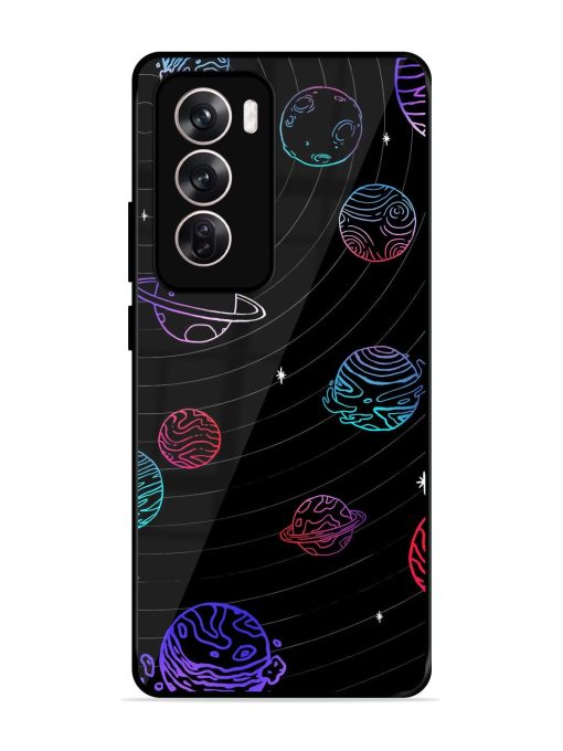 Cosmic Ballet Glossy Soft Edge Case for Oppo Reno 12 (5G) Chachhi