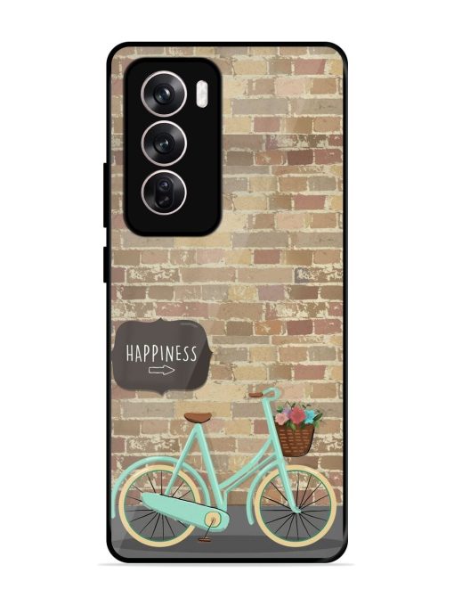 Pedaling Towards Happiness Glossy Soft Edge Case for Oppo Reno 12 (5G) Chachhi