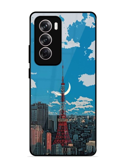 Tokyo Twilight Glossy Soft Edge Case for Oppo Reno 12 (5G) Chachhi