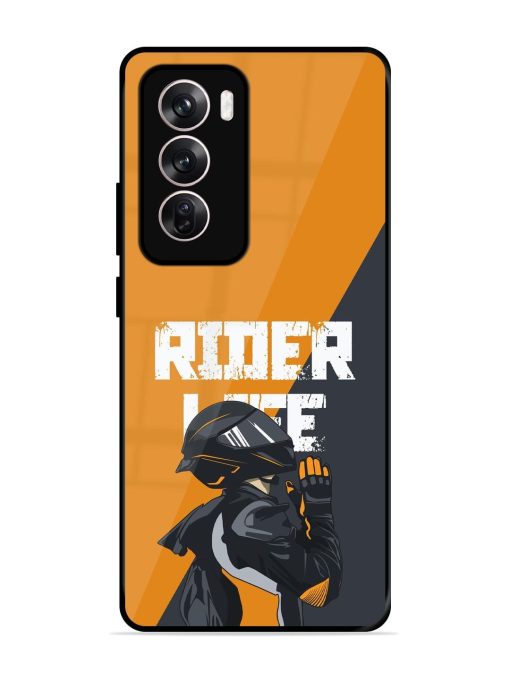 Ride Never Ends Glossy Soft Edge Case for Oppo Reno 12 (5G) Chachhi