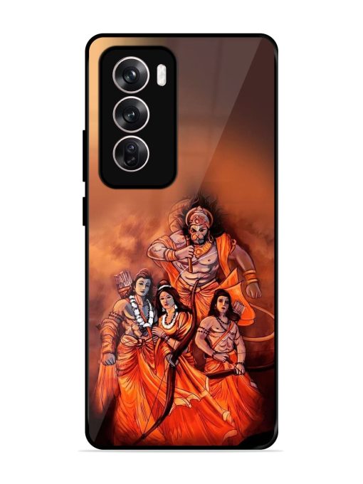 Sita Ram Glossy Soft Edge Case for Oppo Reno 12 (5G) Chachhi