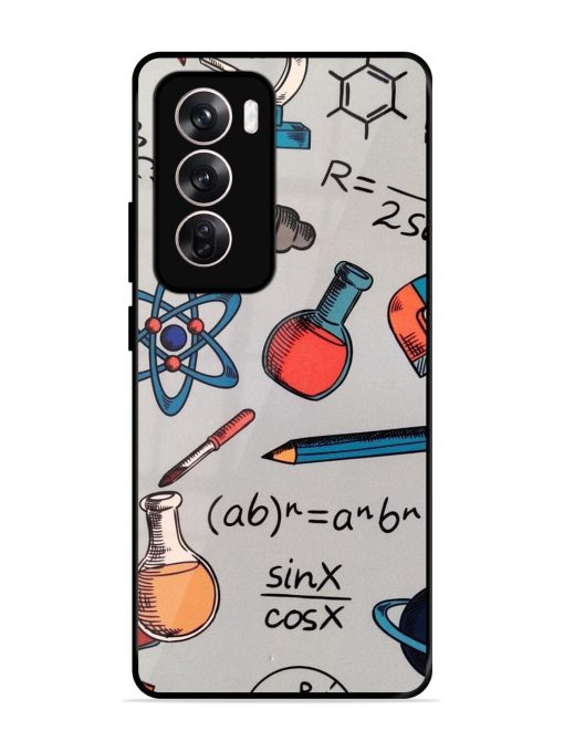 Science Doodle Glossy Soft Edge Case for Oppo Reno 12 (5G) Chachhi