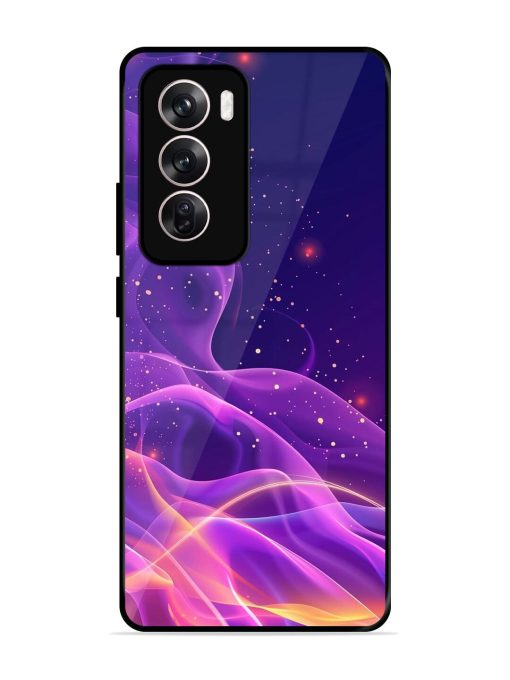 Cosmic Currents Glossy Soft Edge Case for Oppo Reno 12 (5G) Chachhi