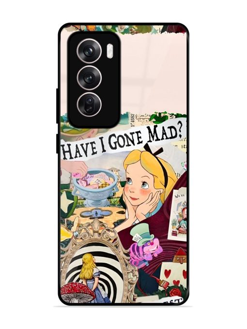 Mad Hatter'S Collage Glossy Soft Edge Case for Oppo Reno 12 (5G) Chachhi