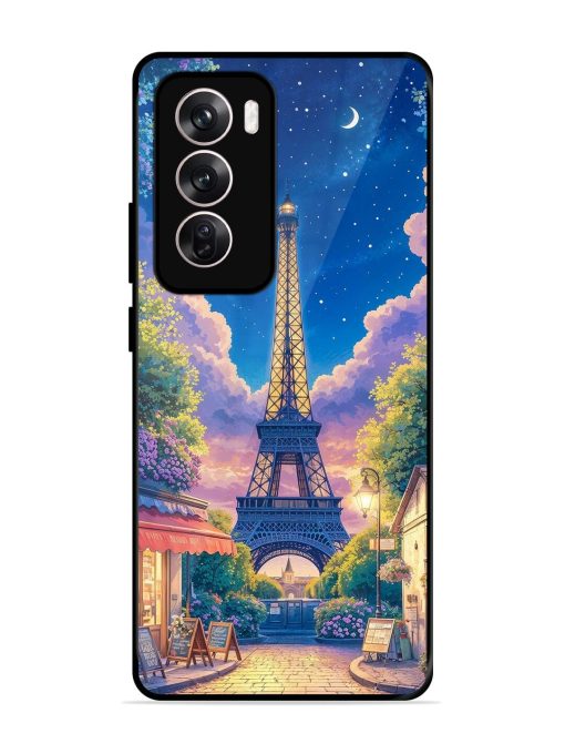 Twilight In Paris Glossy Soft Edge Case for Oppo Reno 12 (5G) Chachhi