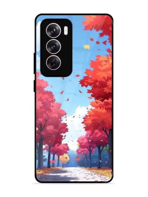 Autumn'S Embrace Glossy Soft Edge Case for Oppo Reno 12 (5G) Chachhi