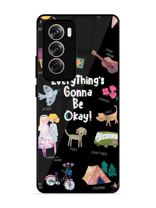 Everything'S Gonna Be Okay Glossy Soft Edge Case for Oppo Reno 12 (5G) Chachhi