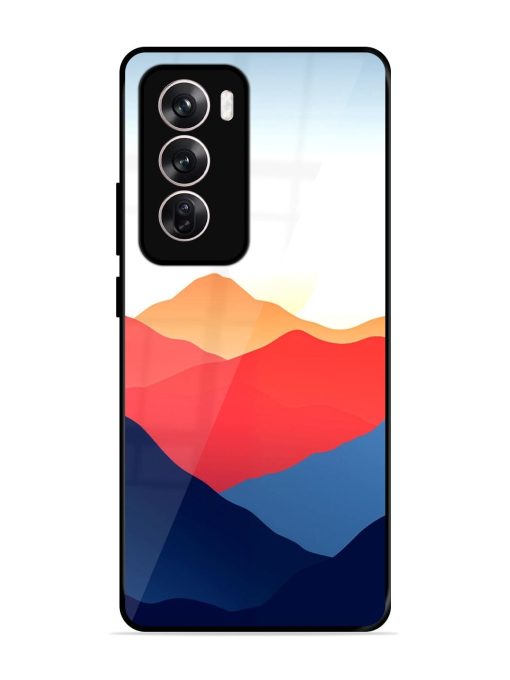 Sunset Peaks Glossy Soft Edge Case for Oppo Reno 12 (5G) Chachhi