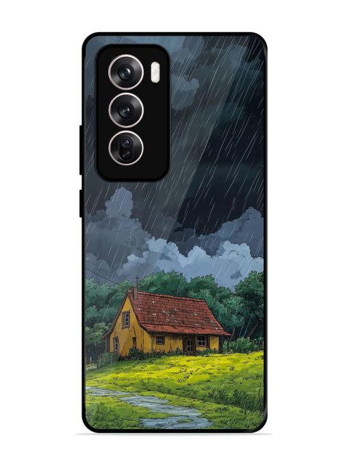 Rainy Day Retreat Glossy Soft Edge Case for Oppo Reno 12 (5G) Chachhi