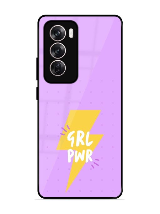 Girl Power Spark Glossy Soft Edge Case for Oppo Reno 12 (5G) Chachhi